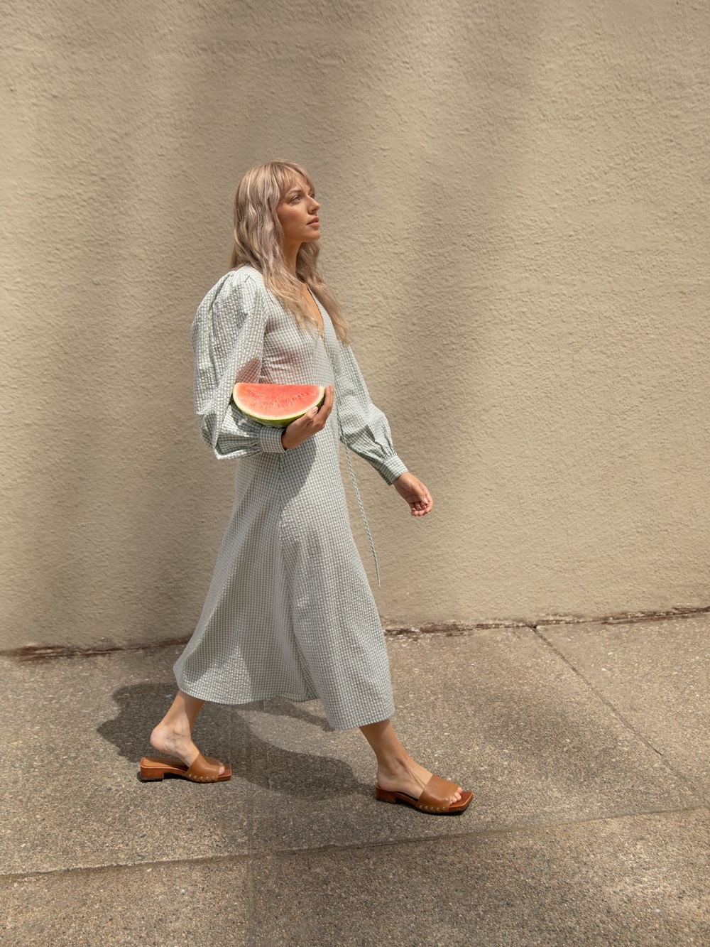 Oak‎ + Fort Gingham Seersucker Wrap Dress